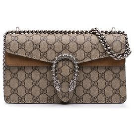 Gucci Beige Medium GG Supreme Dionysus Crossbody