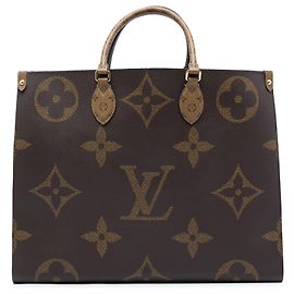 Louis Vuitton Marrone Monogram Reverse Giant OnTheGo GM