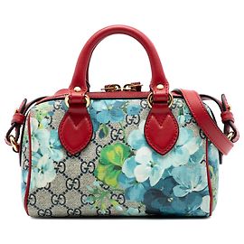 Borsa Boston Mini GG Supreme Blooms beige Gucci