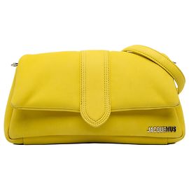 Borsa Jacquemus Yellow Padded Nubuck Le Bambimou