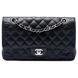 Chanel Black Medium Classic Caviar Double Flap