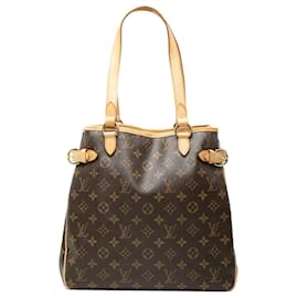 Tote verticale Louis Vuitton Marrone Monogram Batignolles