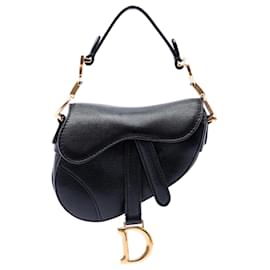 Dior Black Micro Goatskin Saddle