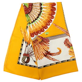Sciarpa in seta Hermès Yellow Brazil 90