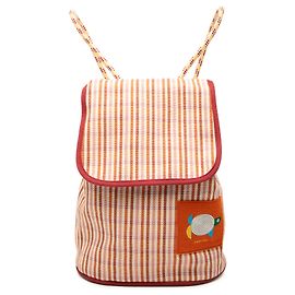 Zaino Hermès Orange Canvas Animaux Nattes