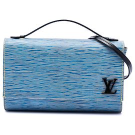Louis Vuitton Blue Epi Denim Clery
