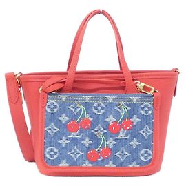 Louis Vuitton Monogram Cherry Denim Handbag