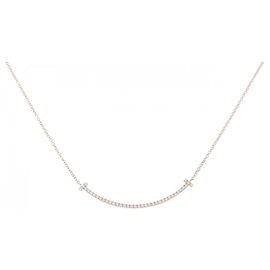 Tiffany & Co Collana piccola Tiffany T Smile in oro rosa