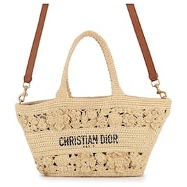 Borsa Panier in Raffia Christian Dior