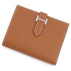Cartera compacta de dos pliegues Hermès Bearn