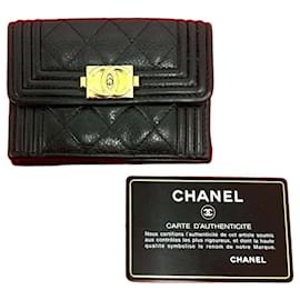 Chanel Boy Ledergeldbörse