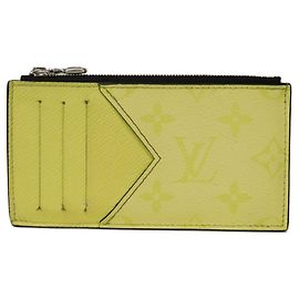 Louis Vuitton Coin Card Holder Leather Canvas Coin Case
