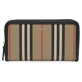 Portafoglio lungo in pelle con zip Burberry Elmore