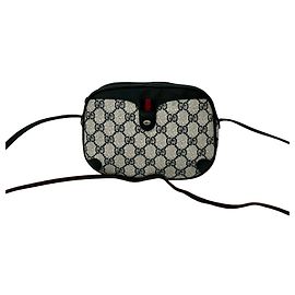 Borsa a tracolla in pelle e PVC Gucci