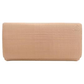 Portafoglio lungo bifold in pelle di vitello Loewe