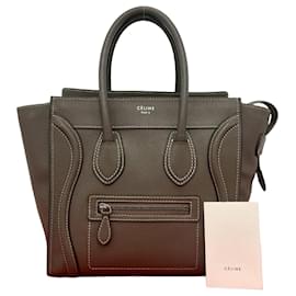 Celine Luggage Micro Shopper Lederhandtasche - Céline