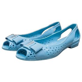 Salvatore Ferragamo Ballerine Azzurre in Gomma