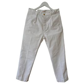 Autre Marque Pantaloni Fursac bianchi in cotone 42
