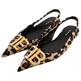 Balenciaga BB Ballerine Slingback Stampa Leopardata