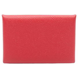 Porte-monnaie Calvi Vermilion Hermes - Hermès
