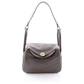 Hermes Lindy 26 Etoupe Schultertasche - Hermès