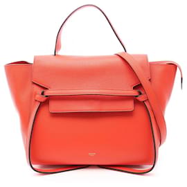 Borsa Céline Belt Bag Mini Rossa in Pelle