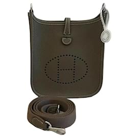 Borsa a tracolla Hermès Aline Mini in pelle granulata