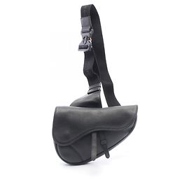 Borsa Saddle Christian Dior - Marsupio in pelle nera