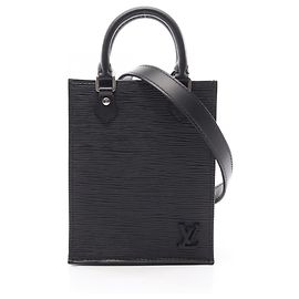 Bolsa Louis Vuitton Petite Sac Plat Epi Noir