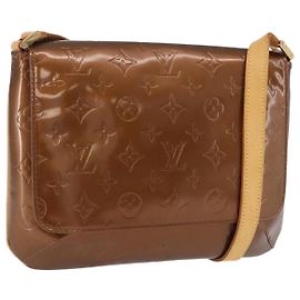 LOUIS VUITTON Monogram Vernis Thompson Street Bag Bronze M91124 LV Auth 192067