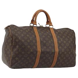 LOUIS VUITTON Monogram Keepall 50 Boston Bag M41426 LV Auth 191503 - Louis Vuitton