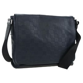 LOUIS VUITTON Borsa a tracolla Damier Infini District PM Onyx N41033 Auth bs36184