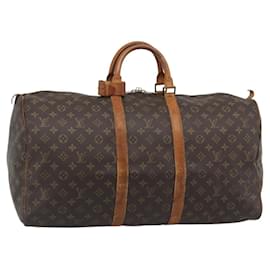LOUIS VUITTON Borsa Boston Monogram Keepall 55 M41424 LV Auth 190419 - Louis Vuitton