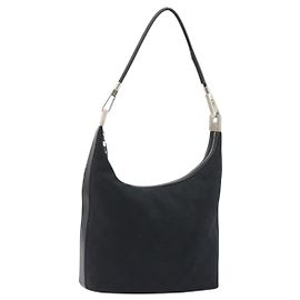 Borsa a Spalla GUCCI GG Canvas Nera Argento 001 3814 3754 Auth gh2173