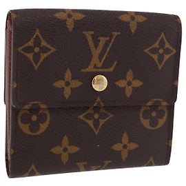 LOUIS VUITTON Monogram Porte Monnaie Bier Cartes Crdit M61652 LV Auth fm5418A