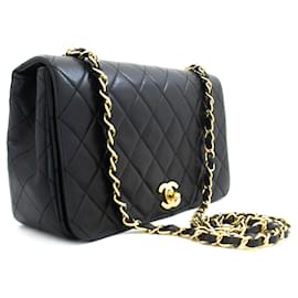 CHANEL Borsa a Spalla Crossbody Full Flap Chain Nera Trapuntata