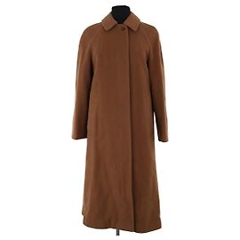 Abrigo Burberry de lana color camel