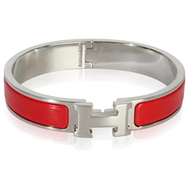Hermès  Clic H Bracelet In Rouge Amarante