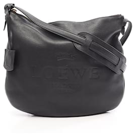 Borsa a tracolla Loewe Heritage in pelle nera