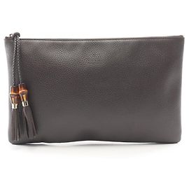 Borsa a mano clutch Gucci Bamboo Second Bag