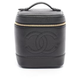 Borsa Chanel Coco Mark in pelle di vitello martellata nera