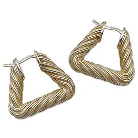 Orecchini a cerchio in argento Bottega Veneta