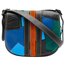 Borsa a tracolla COACH Saddlebag Varsity Patchwork