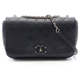Borsa a mano Chanel Matelassé in pelle nera