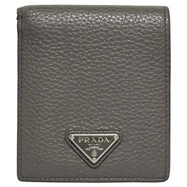 Prada Men's Vitello Daino Bi-fold Wallet