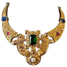 Collana Christian Dior Ornata con Pietre e Perle