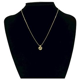 Collar Christian Dior Logo chapado en oro