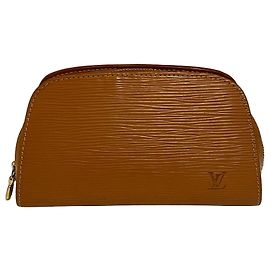 Louis Vuitton Pochette Cosmetica in Pelle Epi Tan
