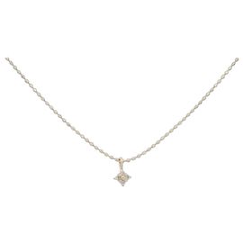 Autre Marque Collana in oro giallo K10 e diamanti