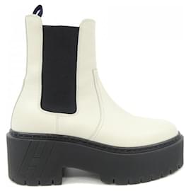 Hermès Hermes HARROW H Cadena Stivaletti in pelle di vitello 35